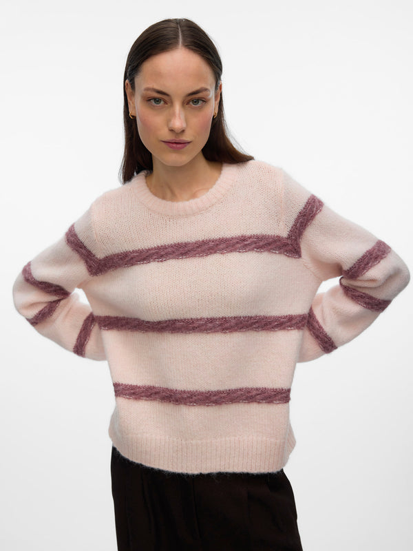 Zada Braided Stripe Pullover