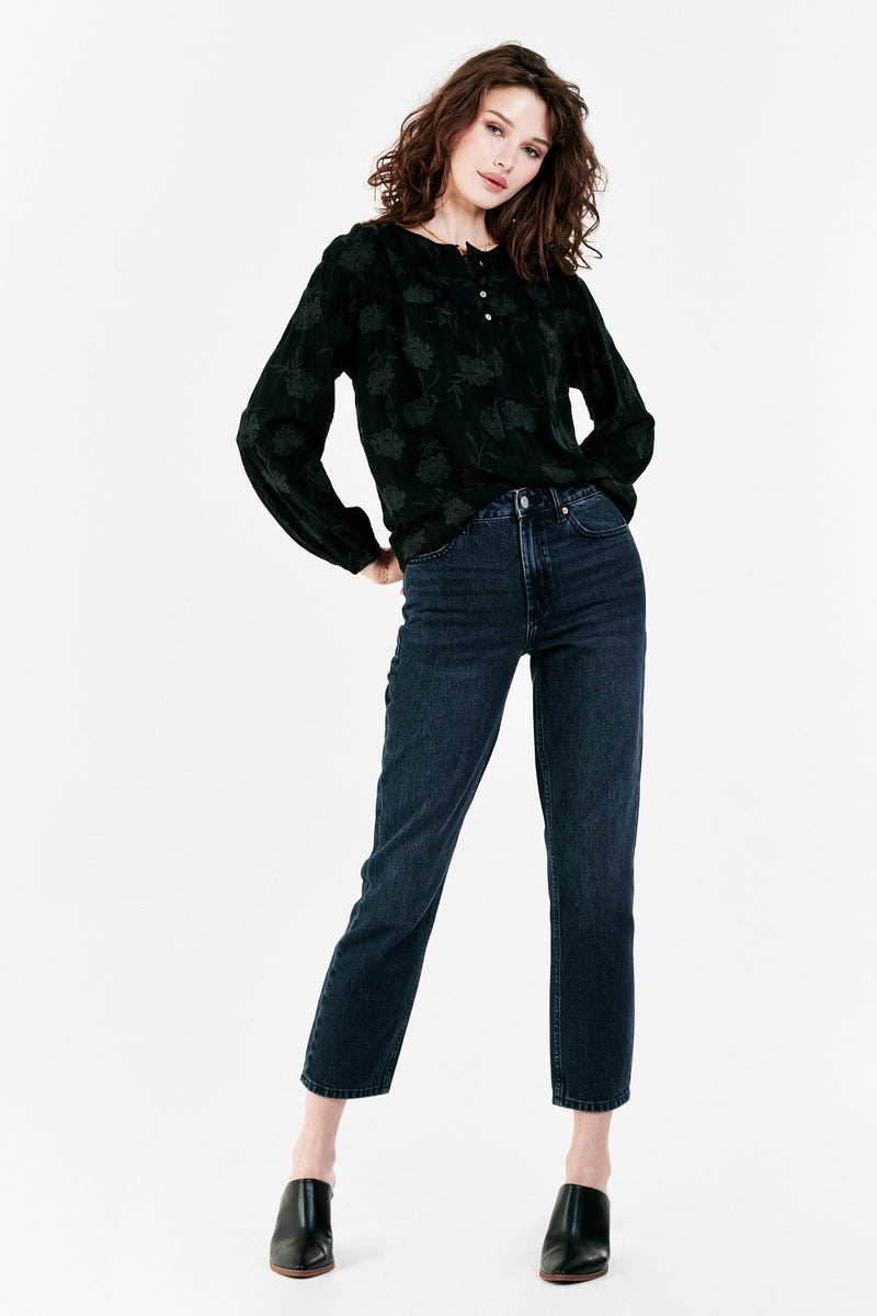 Taelyn Velvet Blouse