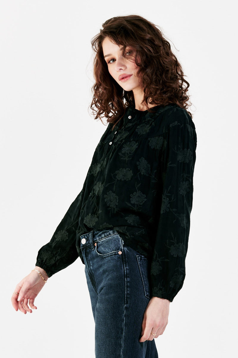 Taelyn Velvet Blouse