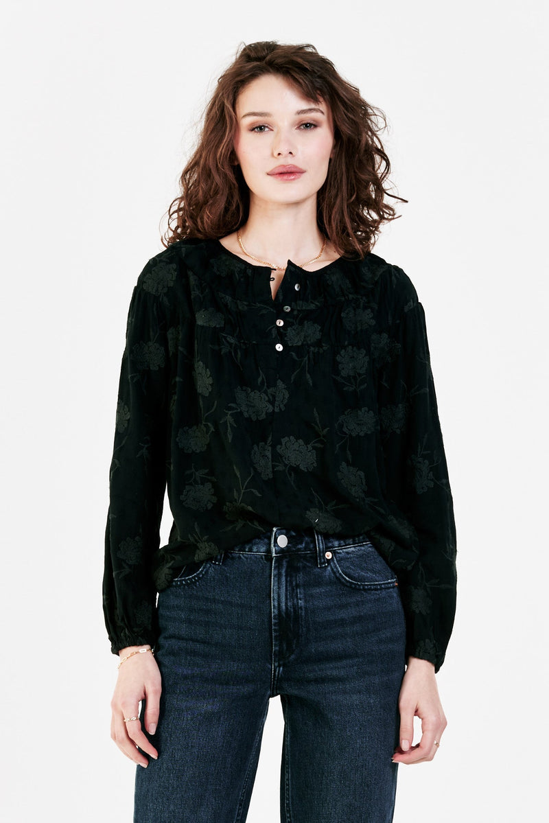 Taelyn Velvet Blouse
