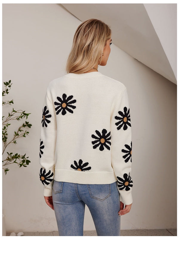 All Over Daisy Pullover