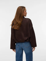 Hazel Faux Suede Bomber