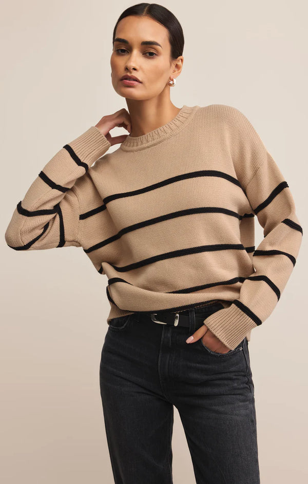 Boyfriend Striped Sweater F25