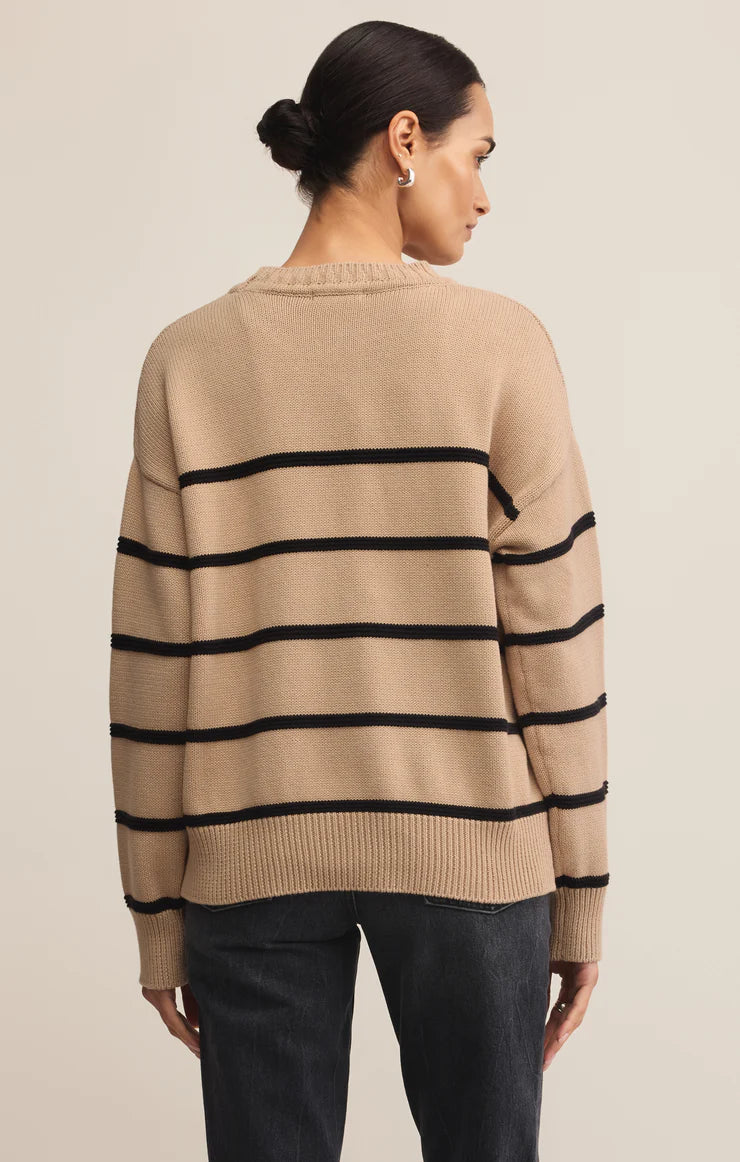 Boyfriend Striped Sweater F25
