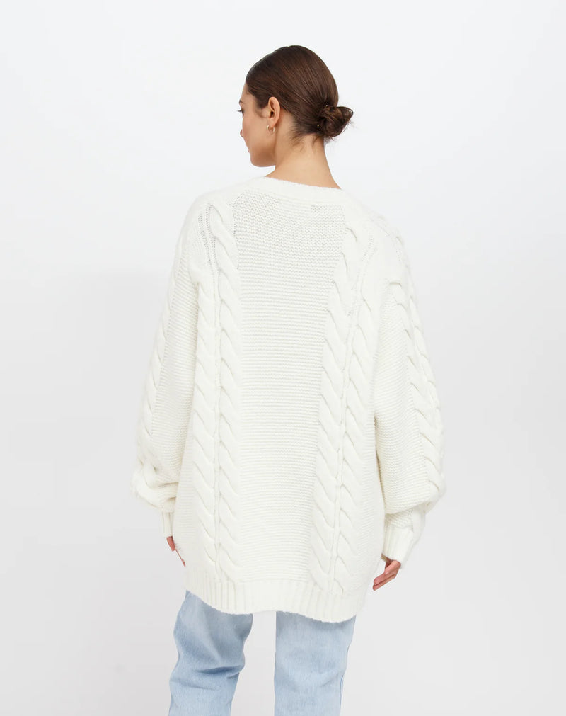 Adele Cable Knit Sweater F24