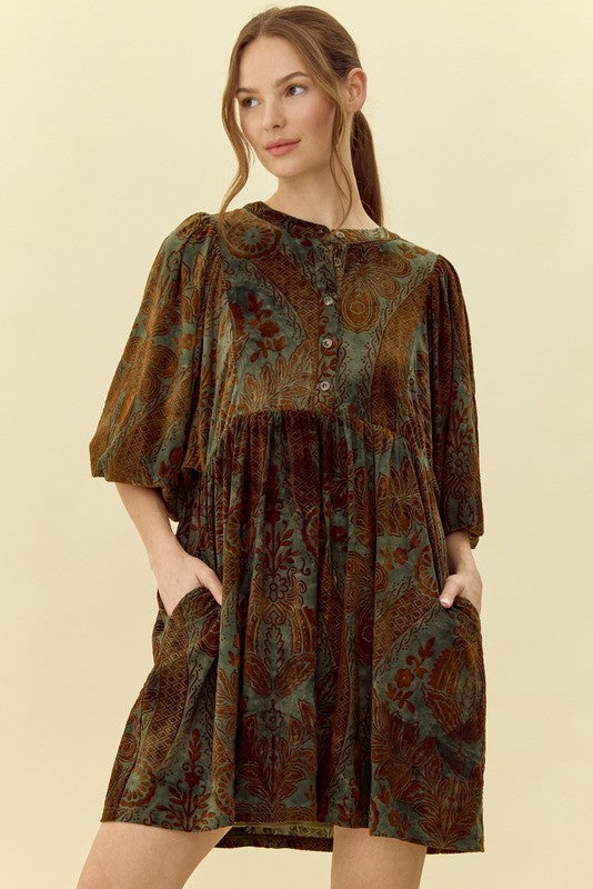 Cami Jacquard Dress