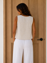 Lori Soutache Front Tie Vest