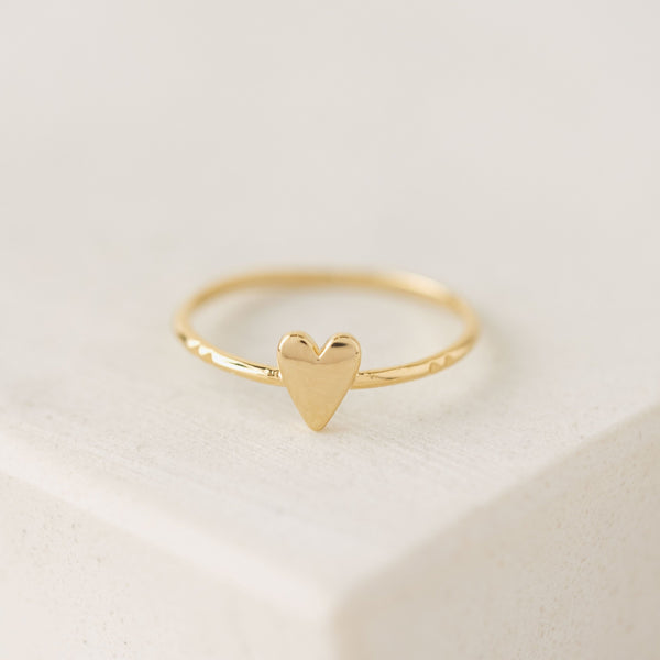 Everly Heart Ring-Gold