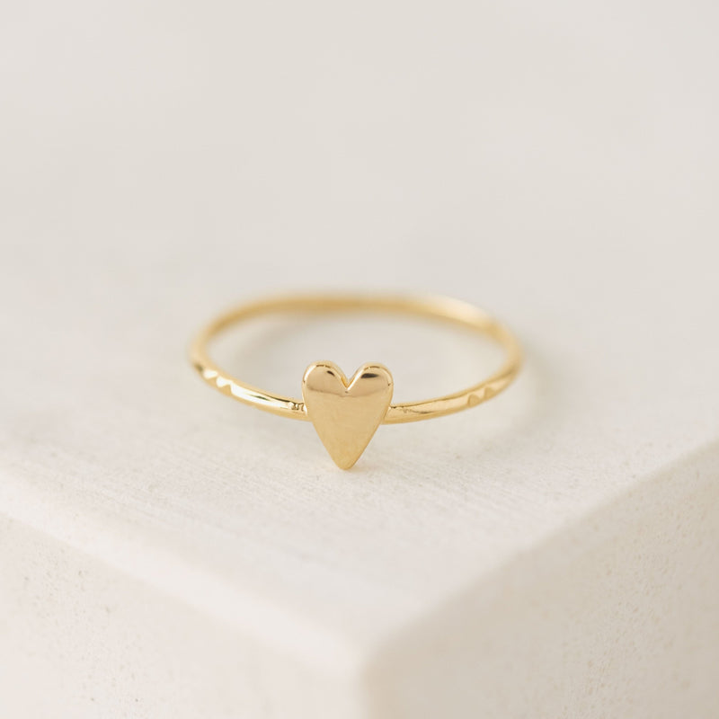 Everly Heart Ring-Gold