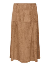 Lixa Long Faux Suede Skirt