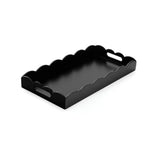 Black Scalloped Edge Tray