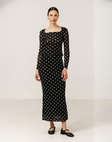 Mesh Maxi Tube Skirt