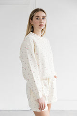 Floral Elastic Crew