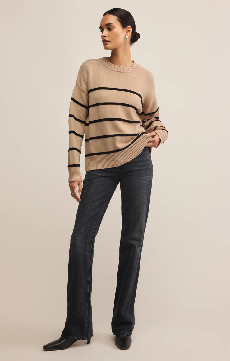 Boyfriend Striped Sweater F25