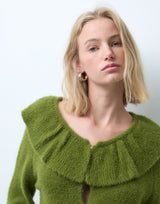 Puff Ruffle Cardigan