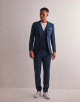 Oasis Linen Pants-Navy