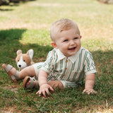 Stripe Sleeper W/Collar