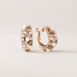 Gardenia Hoop Earrings