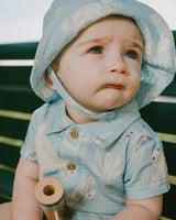 Turtle Muslin Romper