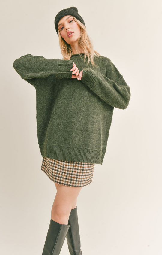 Wisteria Mock Neck