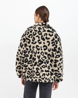 Leopard Sherpa Full Zip