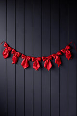 Velvet Bow Garland