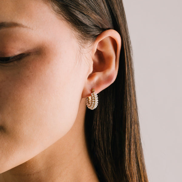 Perla Earrings-Gold