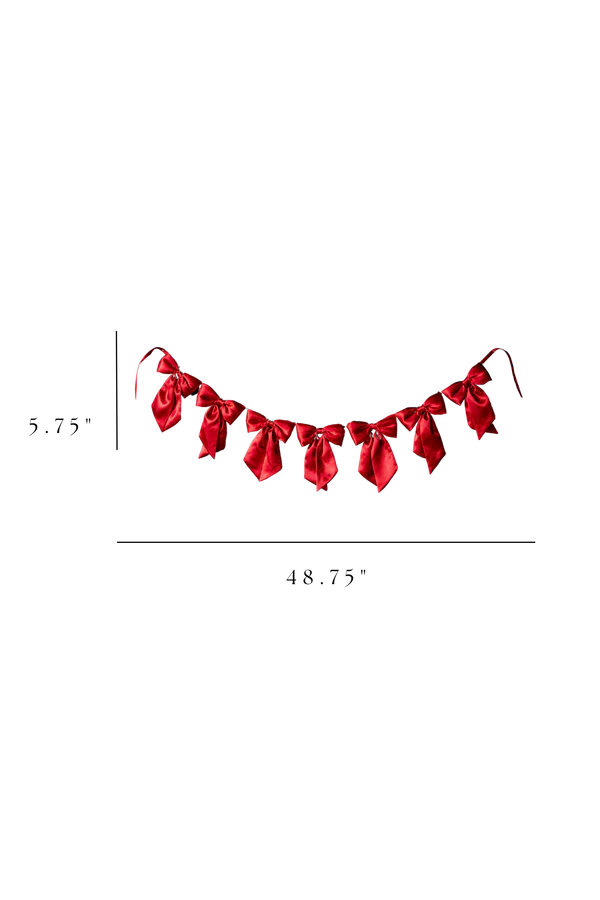 Velvet Bow Garland