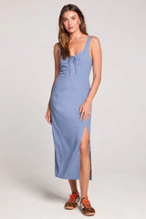 Woven Tank Midi Dress