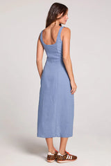 Woven Tank Midi Dress