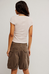 Most Wanted Striped Cardi Mauve/Ivory