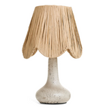 Scalloped Shade Ceramic Lamp