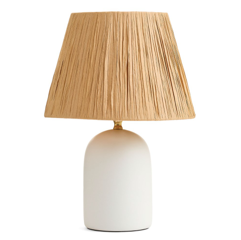 Raffia Shade Lamp