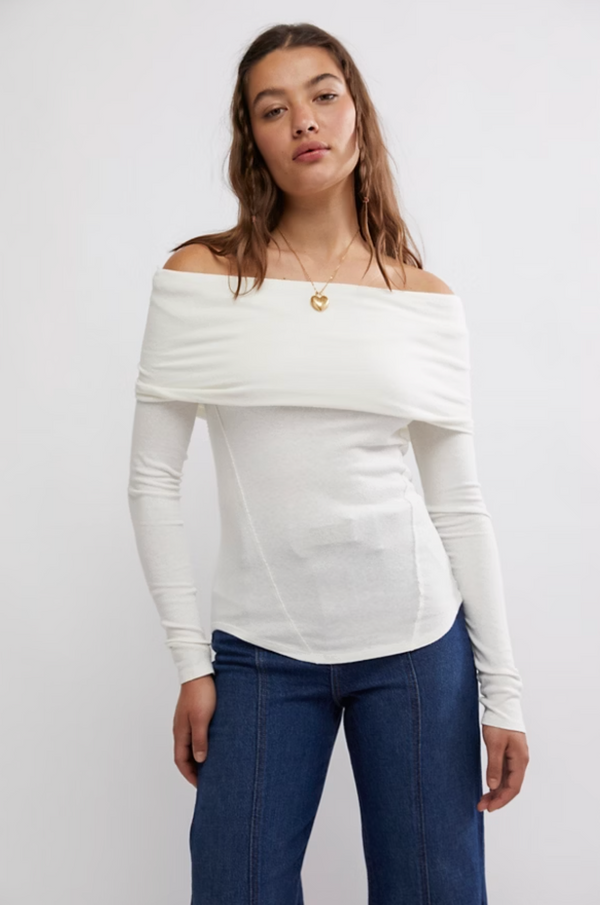 Iris Layering Top-Ivory #326