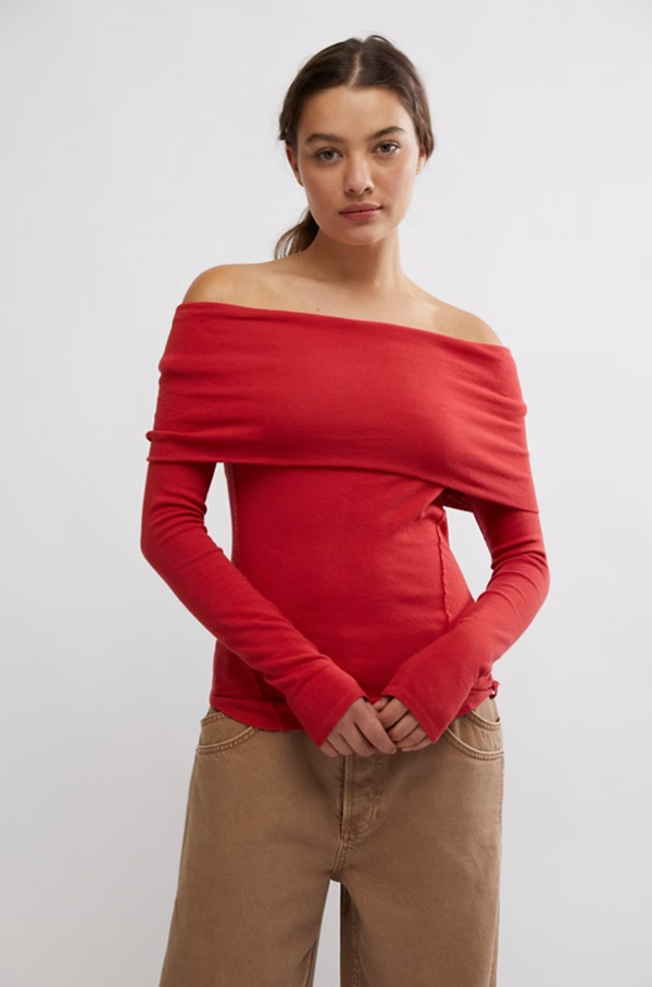 Iris Layering Top-Red #325