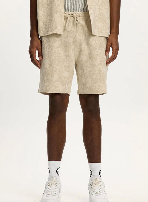 Jaquared Linen Short