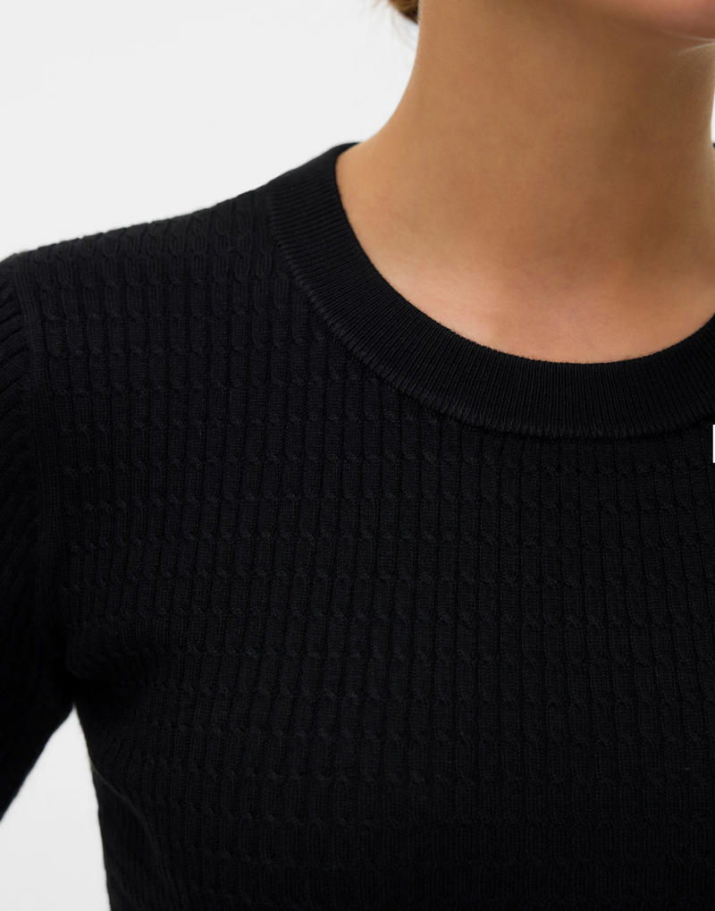 Silje Cable Pullover Knit Top
