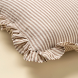 Ruffle Thin Stripe Pillow 20X20