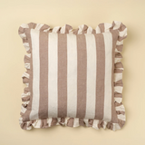 Ruffle Thick Stripe Pillow 20X20