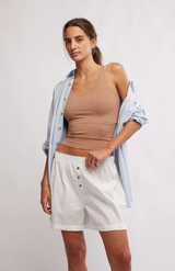 Clean Lines Racerback-Chocolate #683