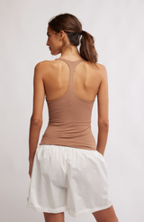 Clean Lines Racerback-Chocolate #683