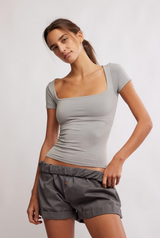 Clean Lines Tee-Grey #647