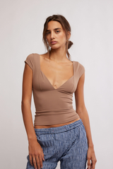 Duo Coset Cami-Chocolate  #649