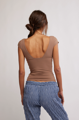 Duo Coset Cami-Chocolate  #649