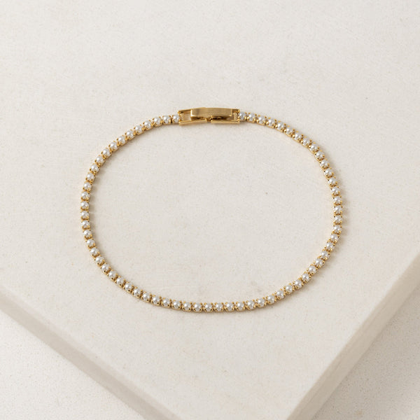 Tennis Bracelet-Pearl