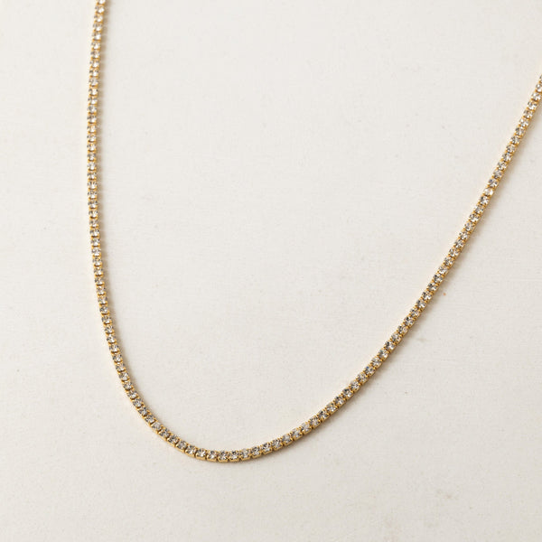 Tennis Necklace-Clear