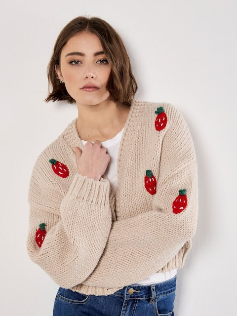 Strawberry Cardigan