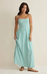 Bayside Striped Midi Dress
