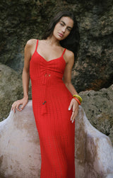 Sunda Crochet Midi Dress