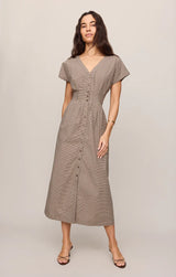 Sanna Gingham Midi Dress